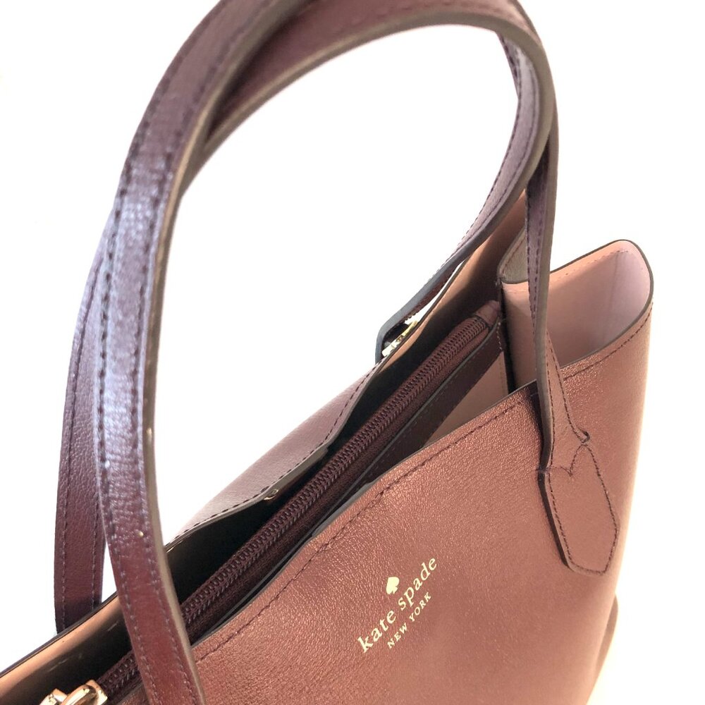 Kate Spade Harper Medium Satchel in Cherrywood AUTHENTICATED - Picture 6 of 15